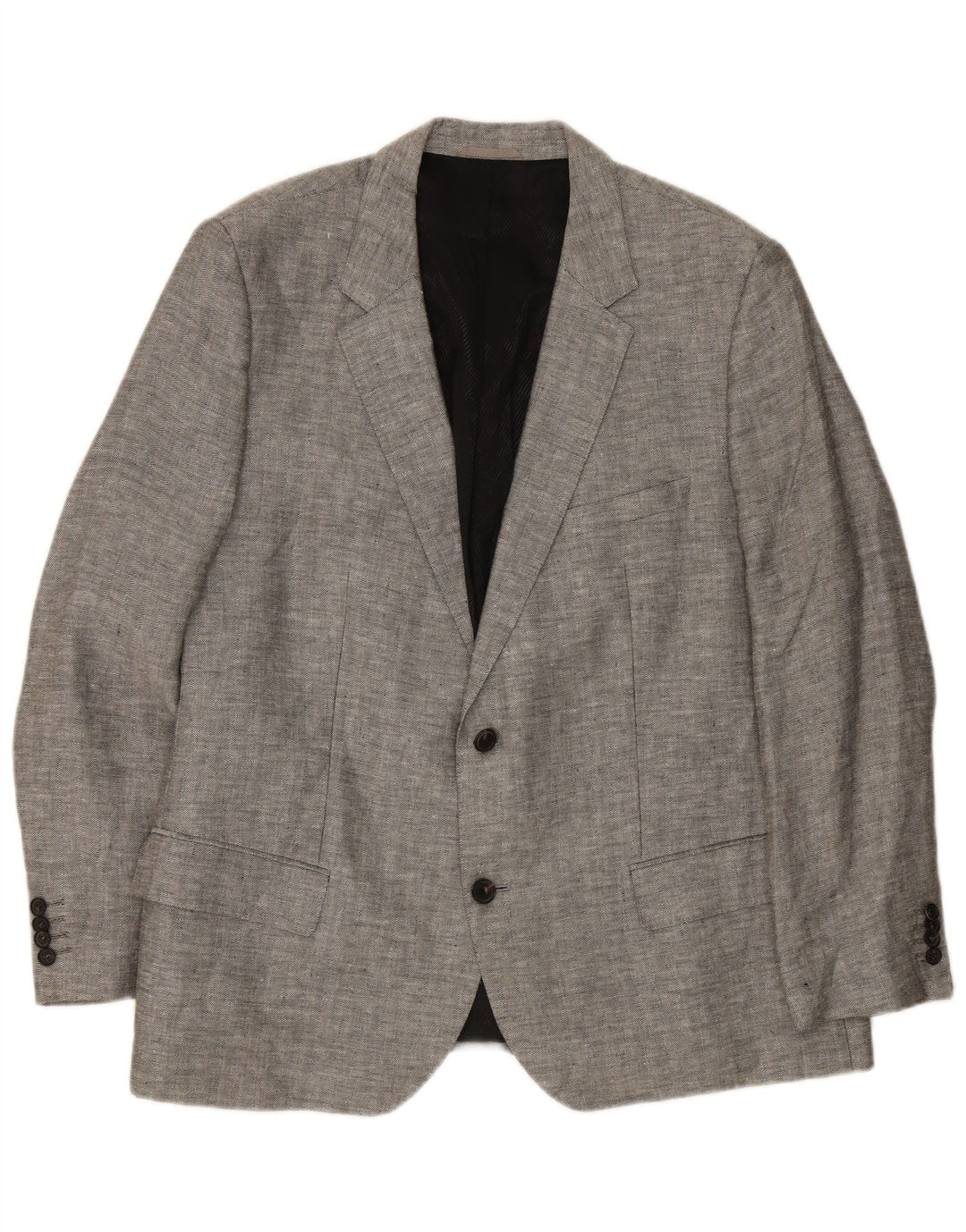 Giacca blazer da uomo a 2 bottoni Hugo Boss EU 62 6XL Lino grigio