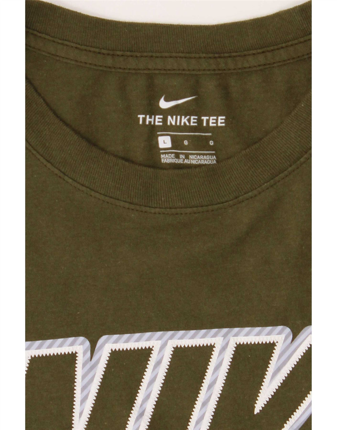T-shirt grafica da uomo Nike Top grande verde
