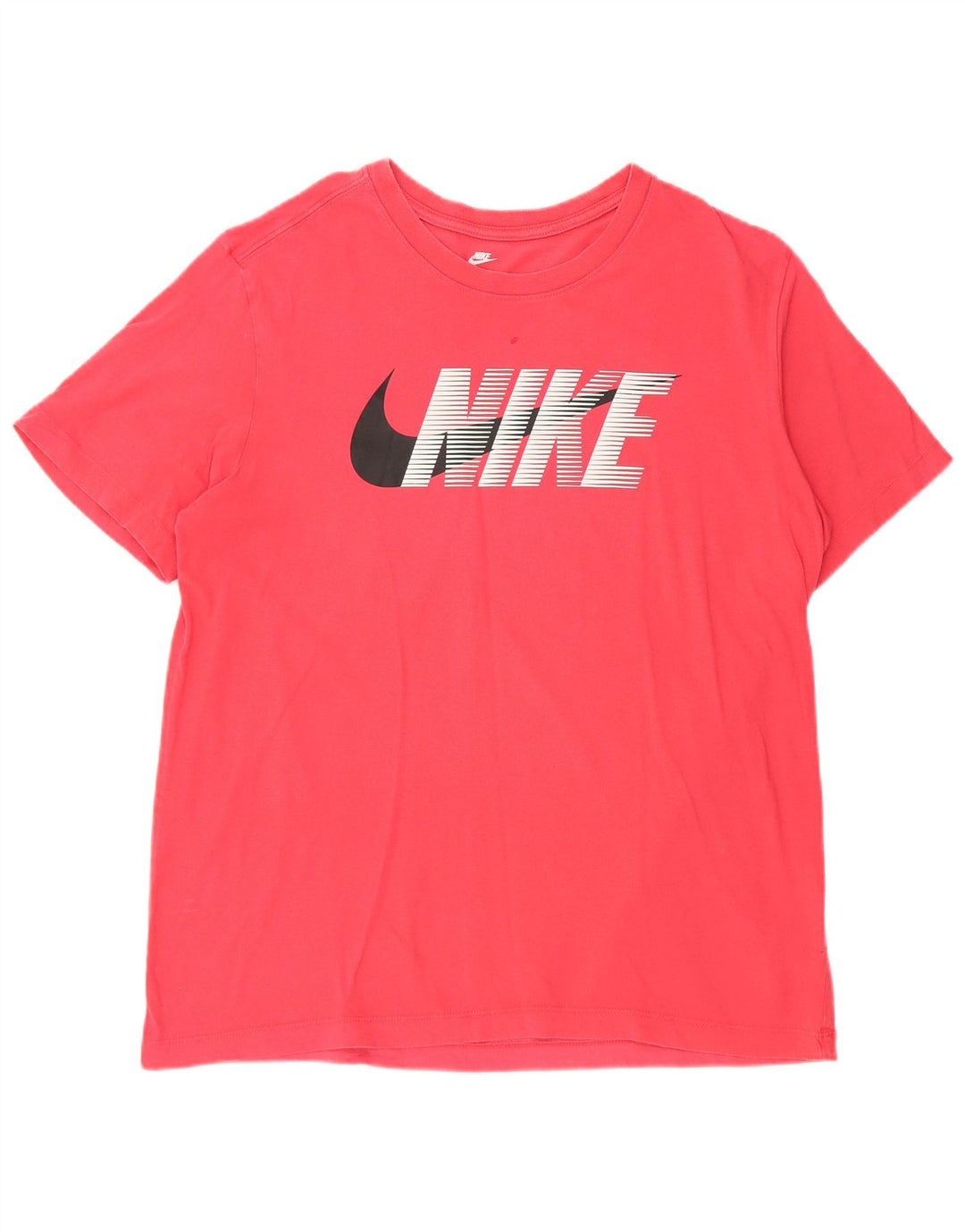 T-shirt grafica da uomo NIKE Top grande in cotone rosa