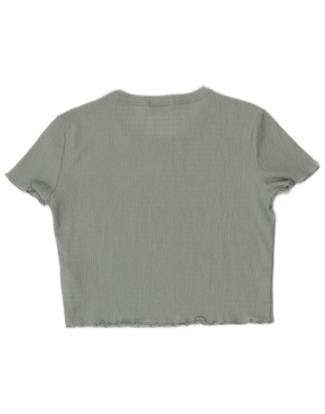 Guess T-shirt corta da donna Top UK 12 Poliestere blu medio