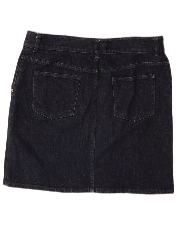 Gonna in denim da donna Ralph Lauren US 10 Large W32 in cotone blu navy