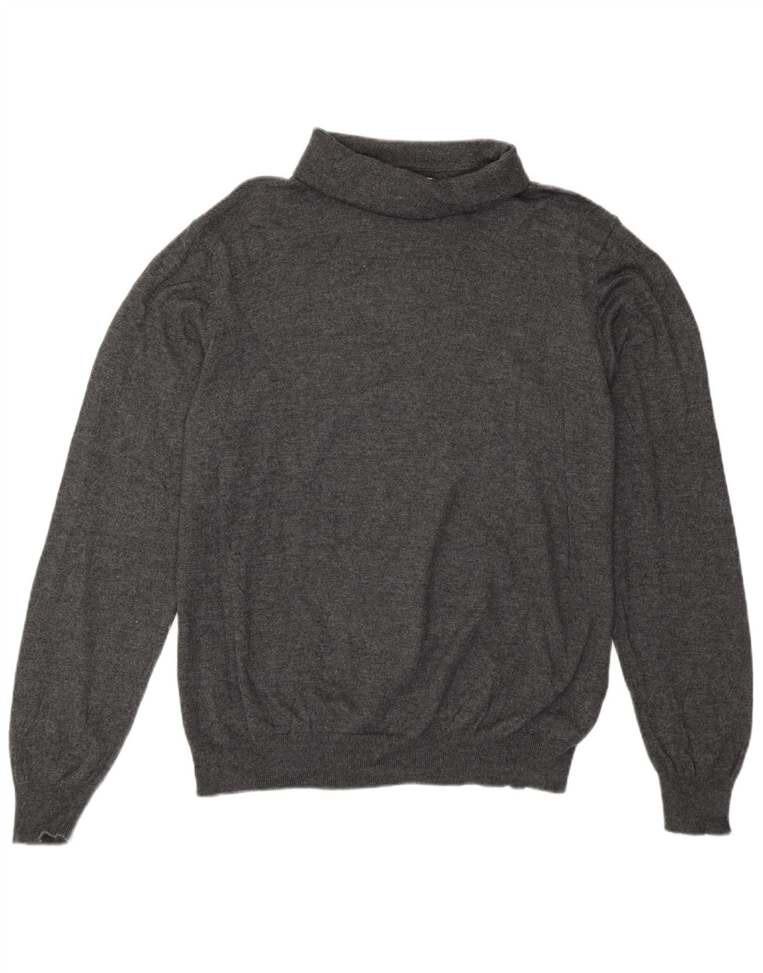 Maglione maglione a collo alto da donna Marks & Spencer UK 14 grande grigio