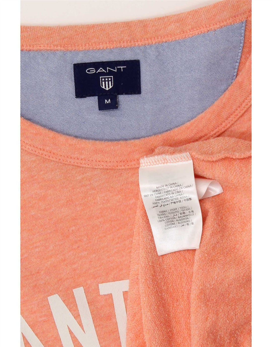 Gant Felpa grafica da uomo Maglione in cotone rosa medio