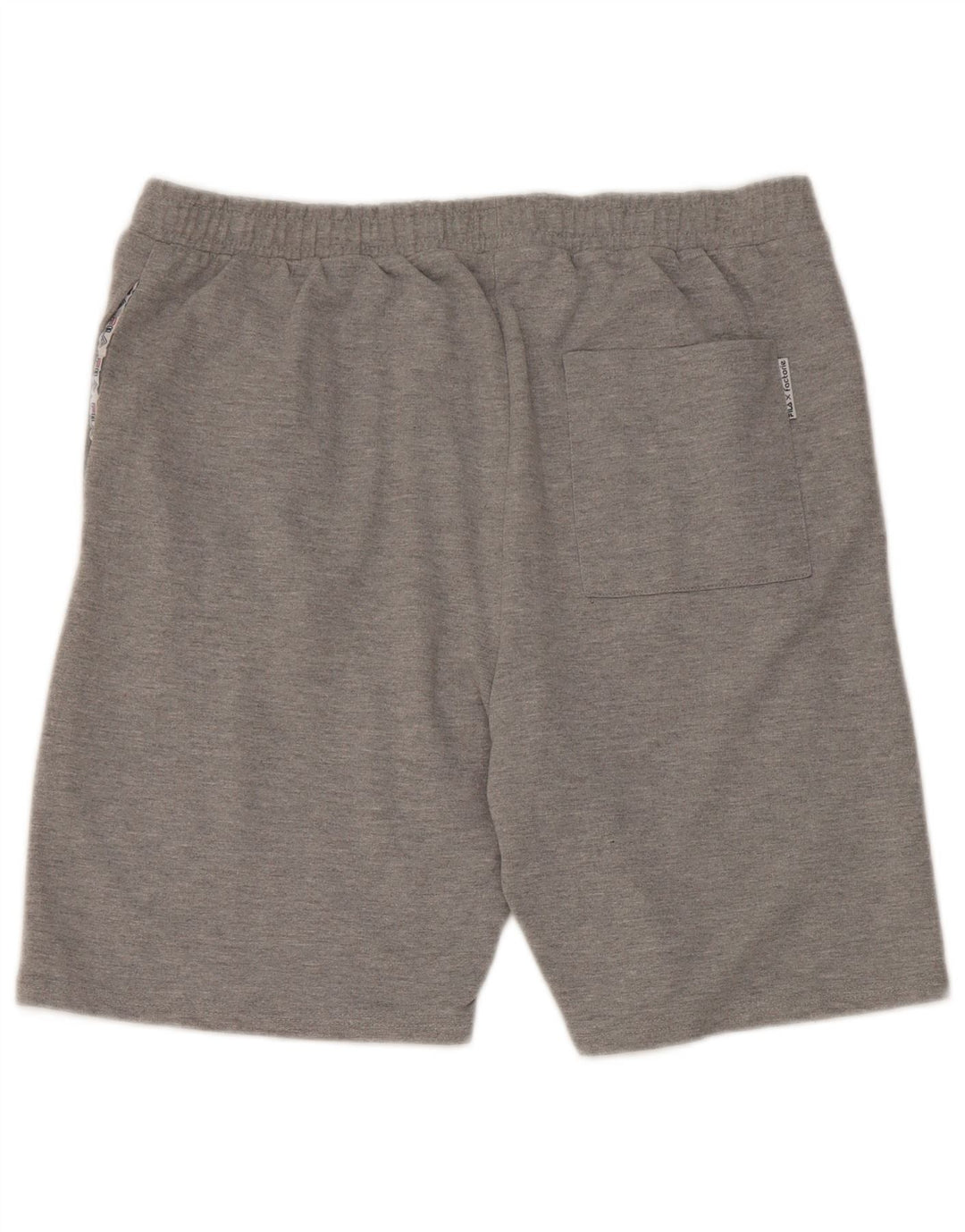 Pantaloncini sportivi grafici da uomo Fila grandi in cotone grigio