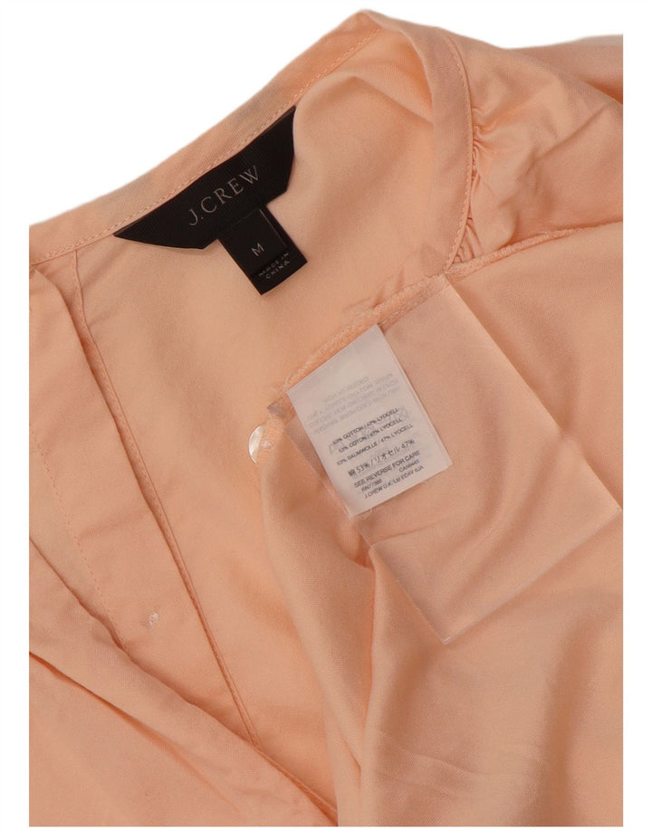J. Crew Camicetta da donna con allacciatura frontale Top UK 14 Cotone rosa medio