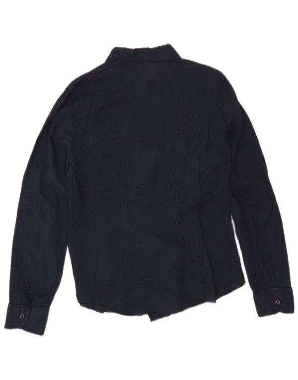 Camicia da donna Marlboro Classics EU 44 XL Blu navy floreale