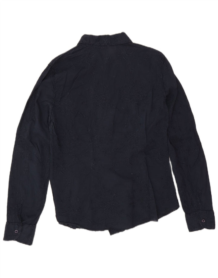 Camicia da donna Marlboro Classics EU 44 XL Blu navy floreale