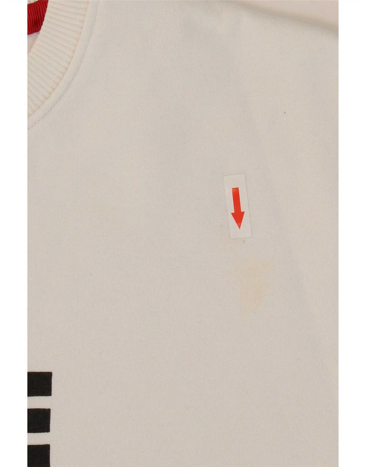 Felpa grafica da uomo Alpha Industries in cotone bianco medio