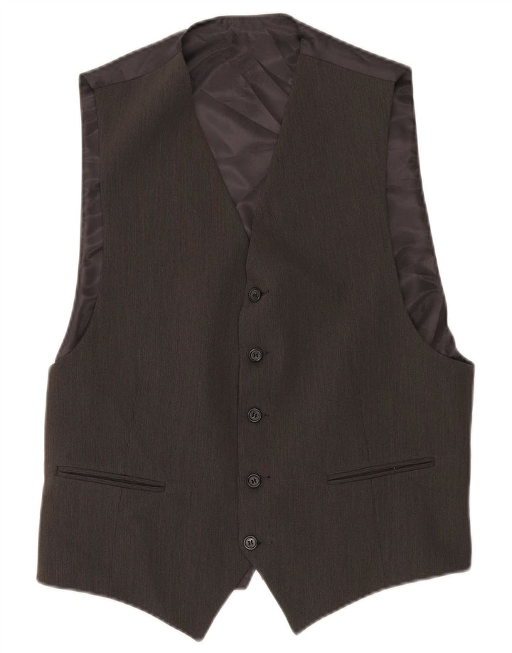 Gilet Vintage da Uomo IT 50 Medio Nero