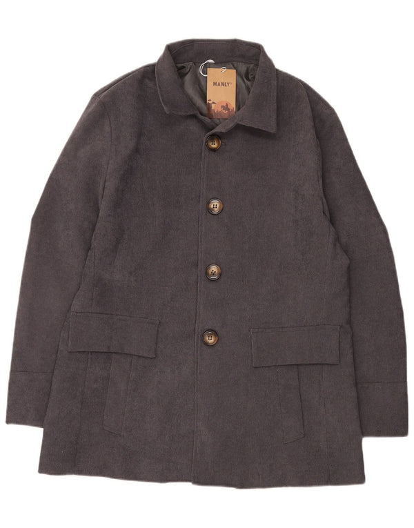 Soprabito vintage da uomo UK 40 grande grigio