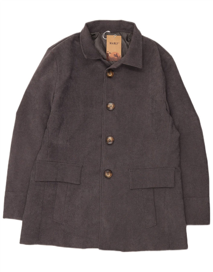 Soprabito vintage da uomo UK 40 grande grigio