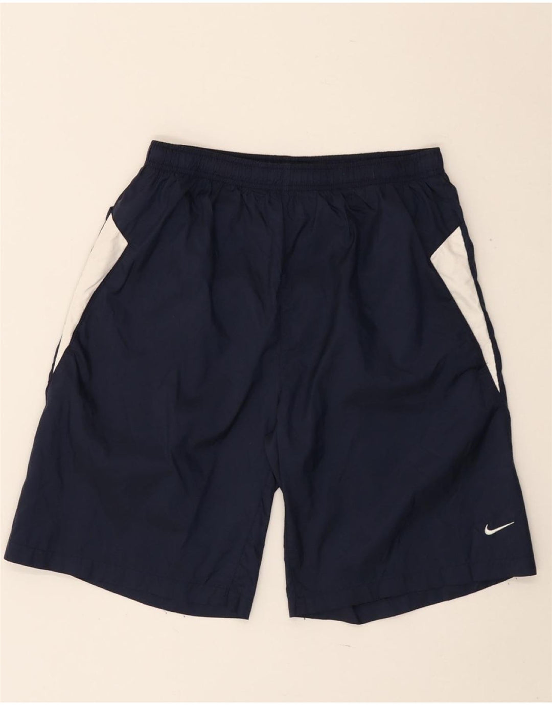 Pantaloncini sportivi NIKE da bambino 13-14 anni XL in nylon color block blu navy
