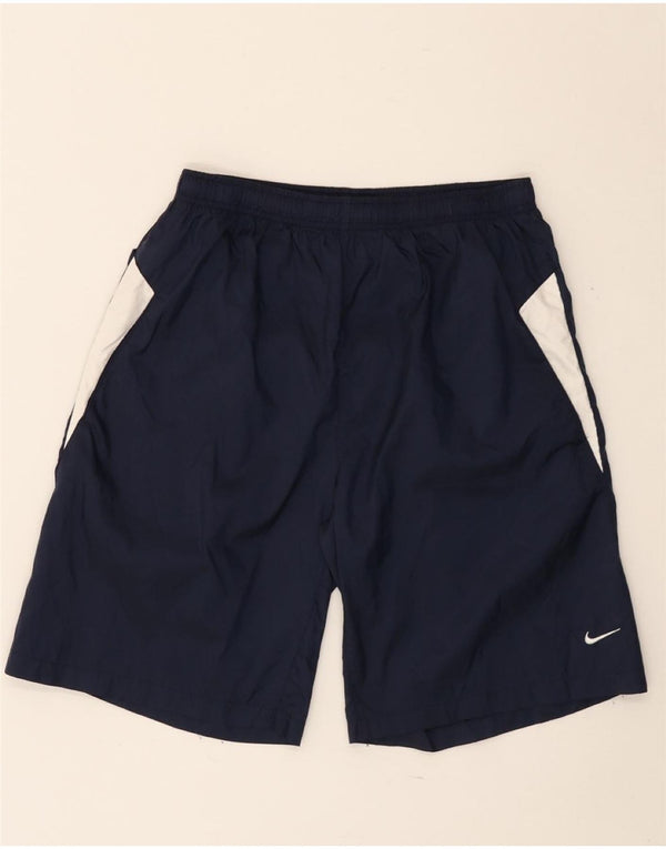 Pantaloncini sportivi NIKE da bambino 13-14 anni XL in nylon color block blu navy