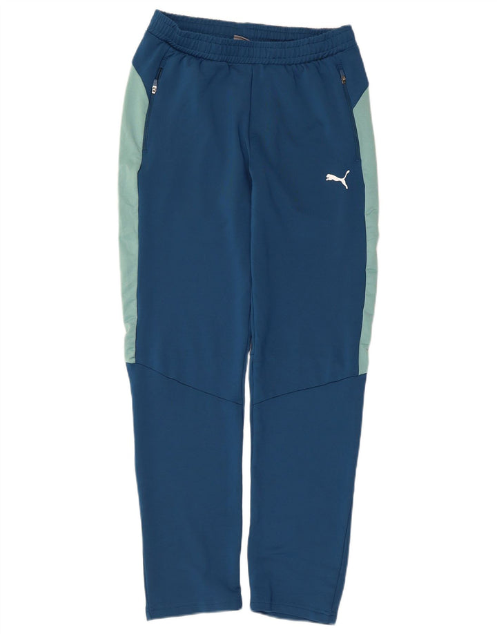 Pantaloni della tuta da ragazzo Puma 13-14 anni Poliestere color block blu