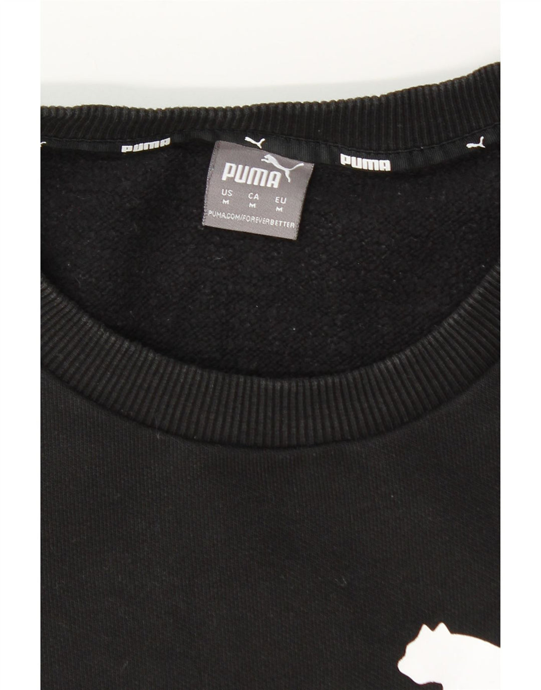 Felpa grafica da uomo Puma Felpa media nera
