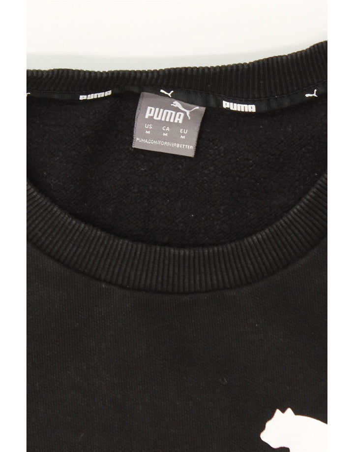 Felpa grafica da uomo Puma Felpa media nera