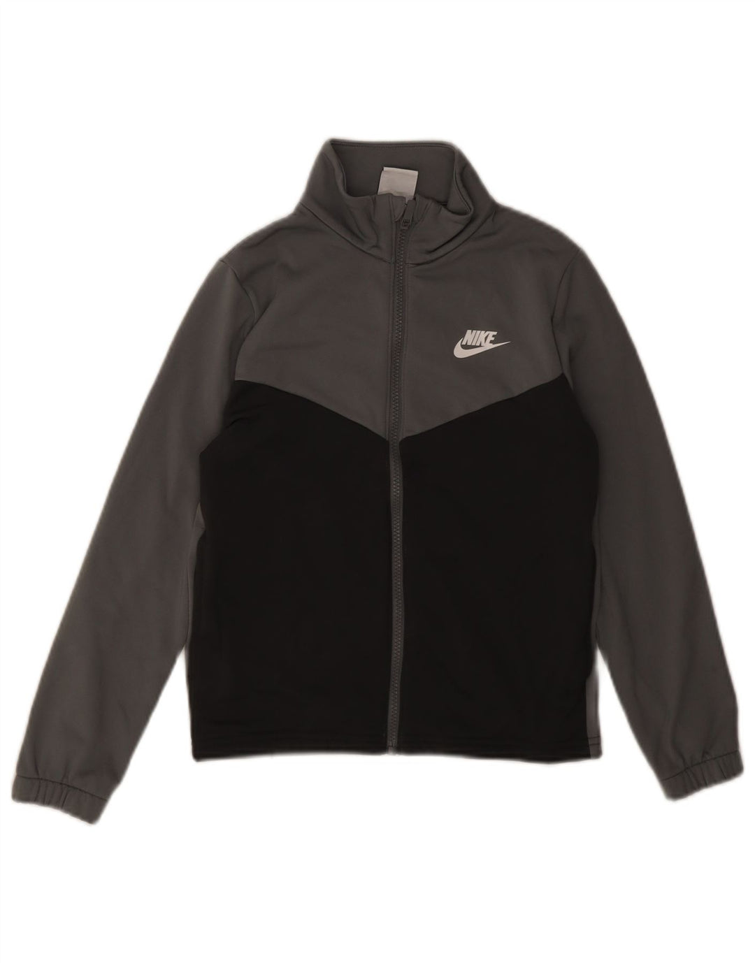 Giacca da ginnastica grafica da ragazzo Nike 10-11 anni Colorblock grigio medio
