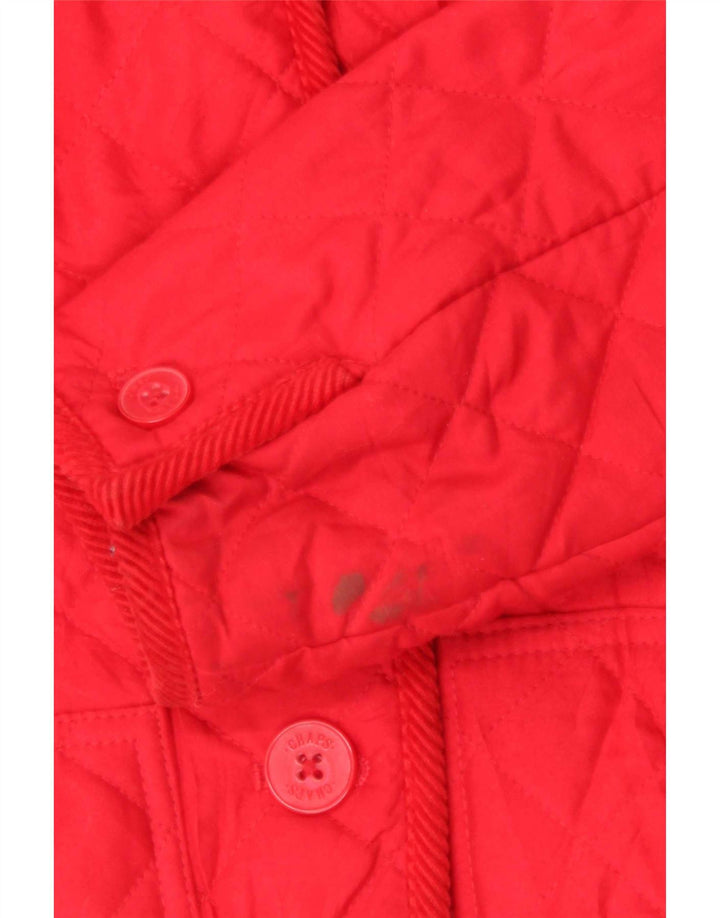 Giacca trapuntata da donna Chaps UK 10 piccola rossa in poliestere