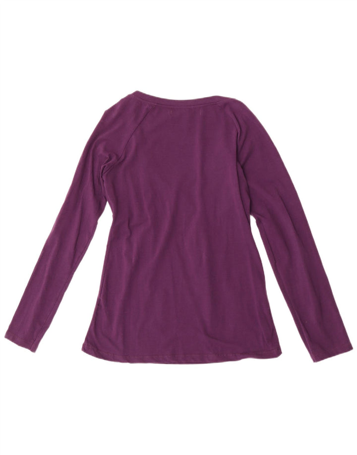 Top Zara da donna a maniche lunghe UK 16 grande viola
