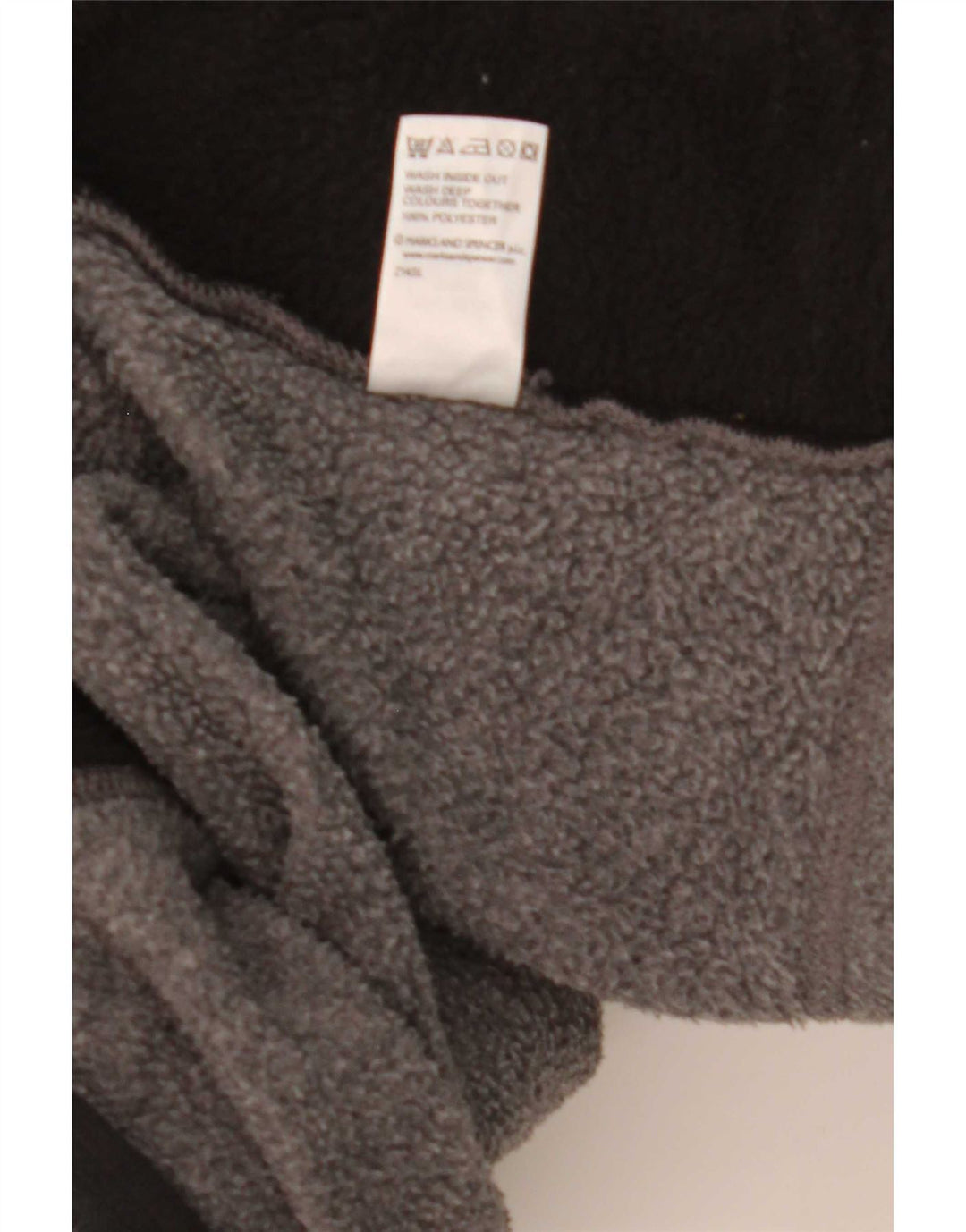 Giacca in pile da uomo Marks & Spencer UK 38 Poliestere grigio medio