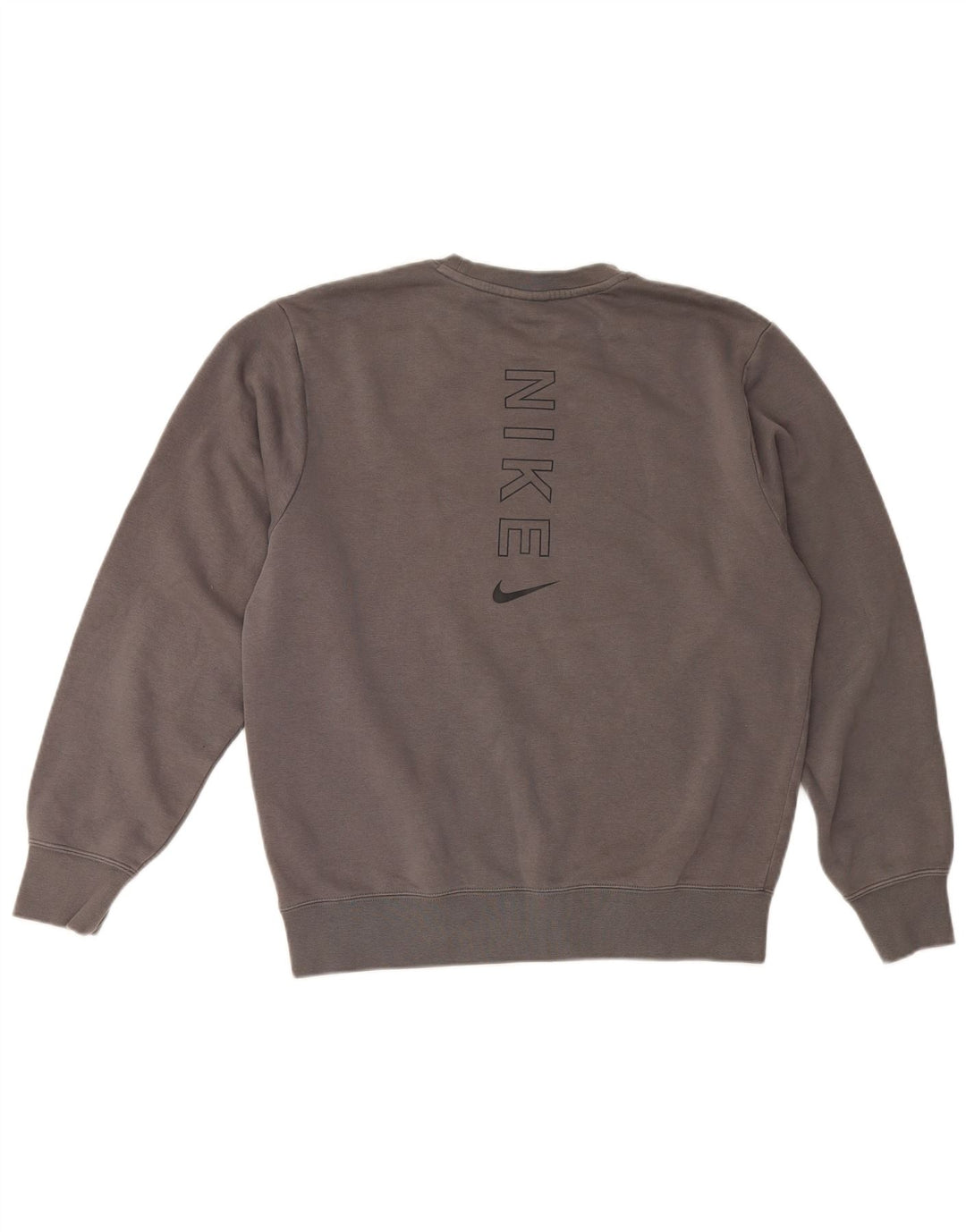Felpa grafica da uomo Nike Felpa in cotone color block grigio medio