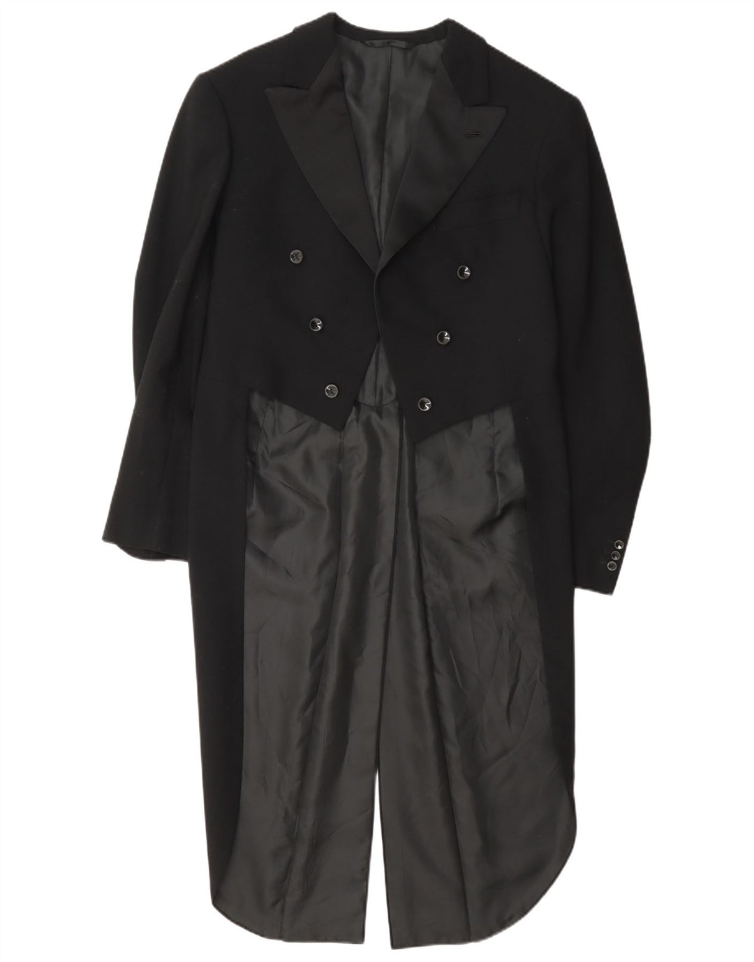 Giacca blazer frac da uomo vintage UK 36 piccola nera