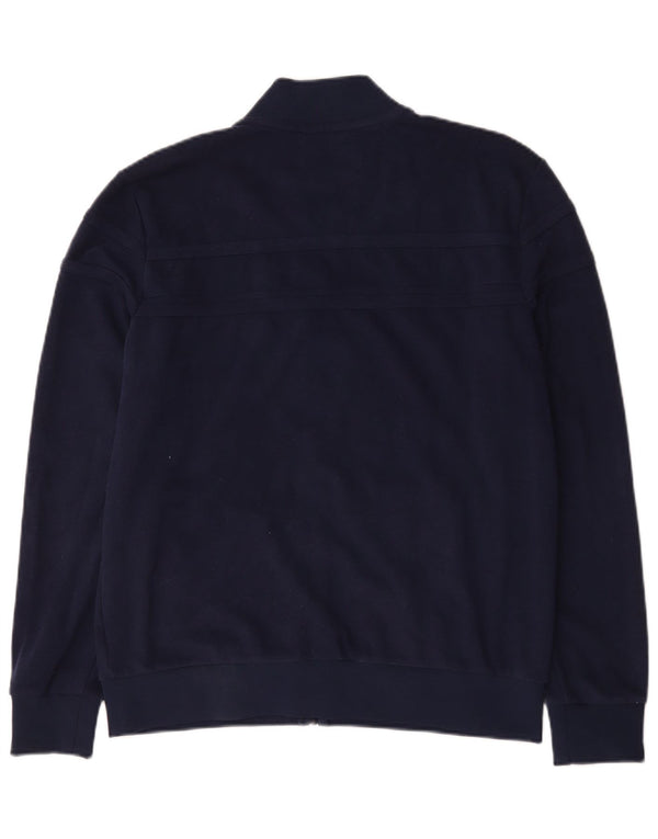 Fila Mens Tracksuit Top Jacket Large Navy Blue Cotton