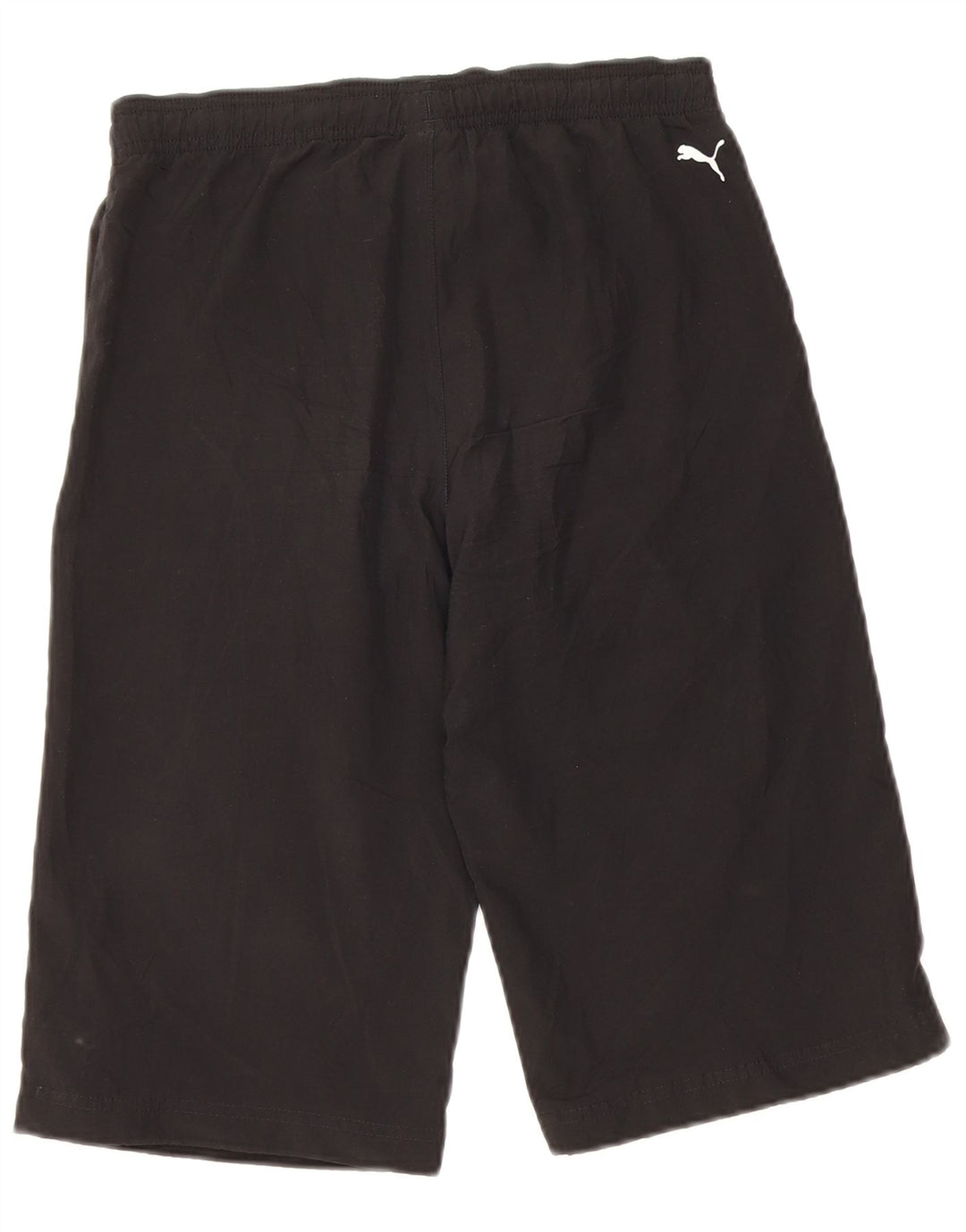 Pantaloncini sportivi grafici Puma da ragazzo 11-12 anni in poliestere nero