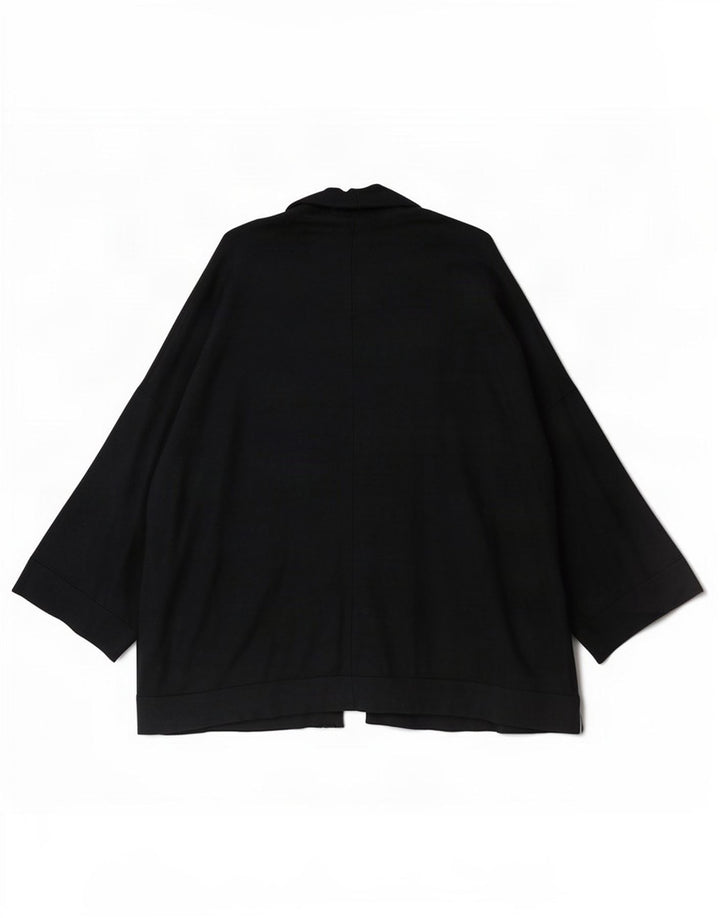 Maglione cardigan aperto oversize lungo da donna Zara UK 10 piccolo blu navy