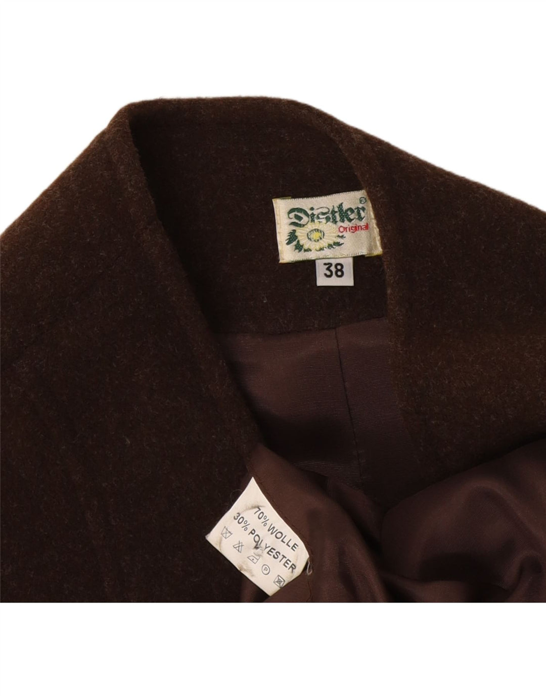 Gilet Trachten da donna Distler EU 38 Lana marrone medio