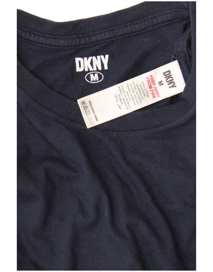 T-shirt da uomo DKNY Top in cotone blu navy medio