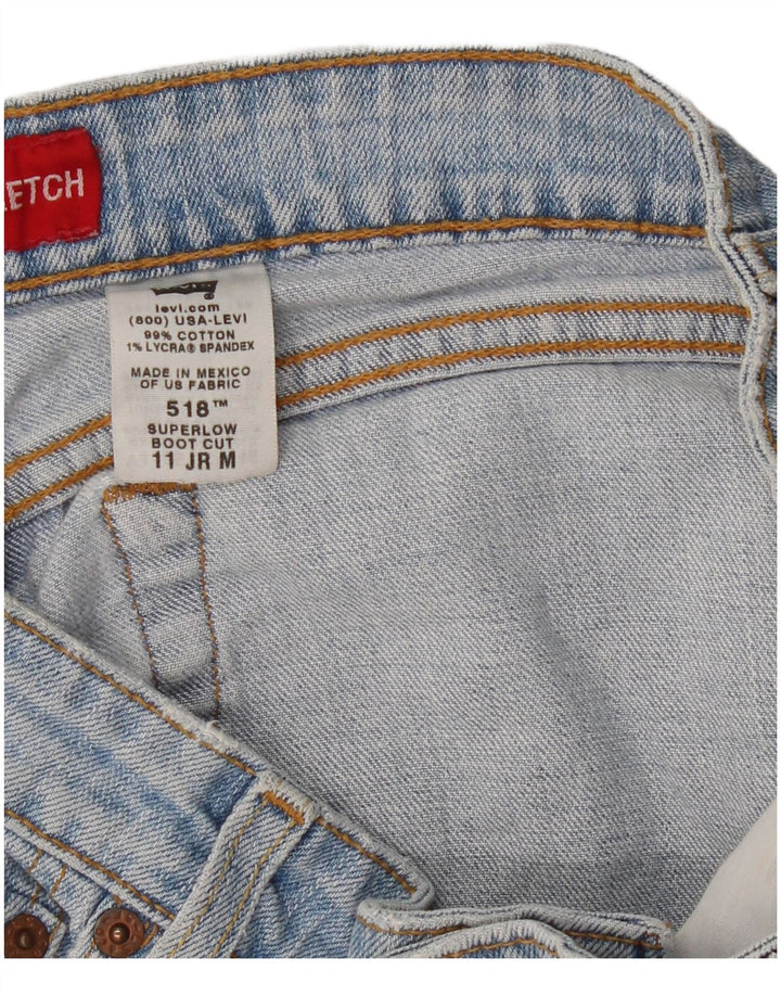 Pantaloncini di jeans super bassi Levi's da donna 518 medi W32 in cotone blu