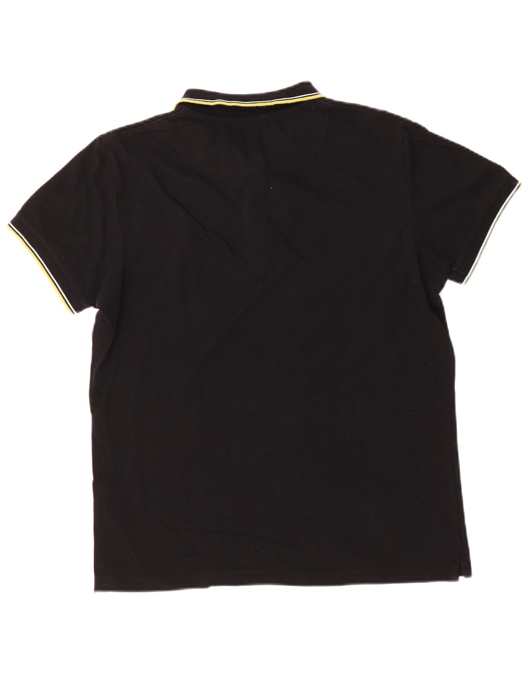 DIESEL Mens Polo Shirt Large Black Cotton