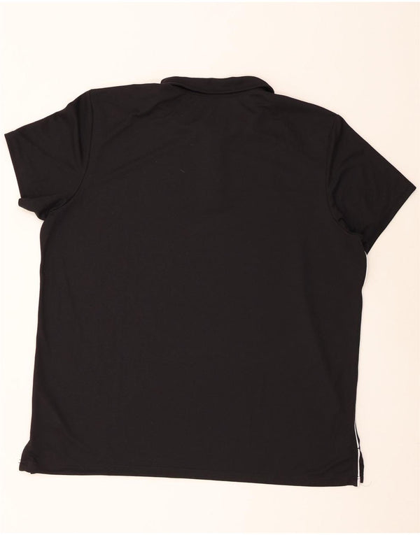 Polo Adidas Climalite da uomo 2XL poliestere nero