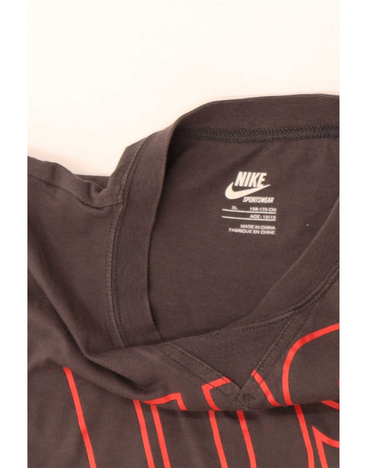 Canotta grafica Nike da ragazzo 13-14 anni XL Grigia