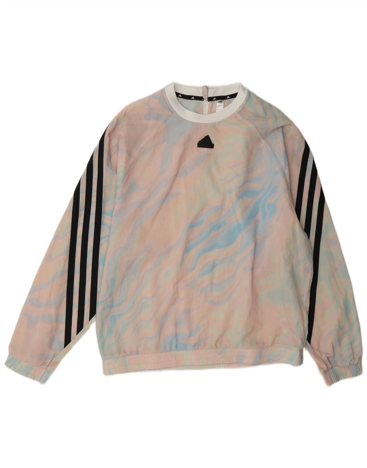 Adidas Uomo Pullover Tuta Top Giacca Media Multicolore Tie Dye