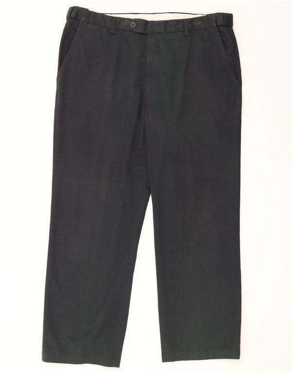 Pantaloni chino dritti Marks & Spencer da uomo blu Harbour W38 L29 Navy