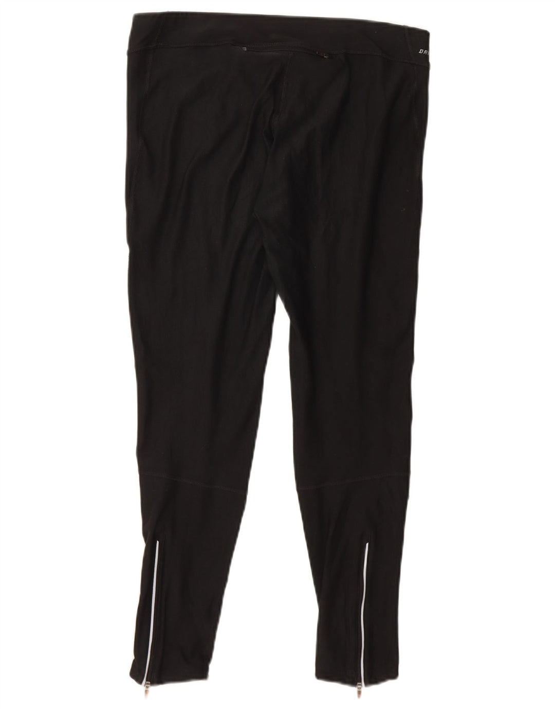 NIKE Womens Dri Fit Leggings UK 14 Large  Black Polyester