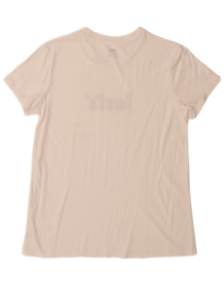 T-shirt grafica da donna LEVI'S Top UK 12 Medium White