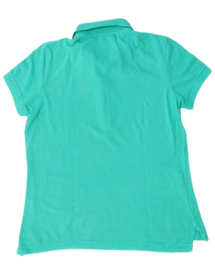 Polo da donna LACOSTE taglia 42 grande in cotone turchese