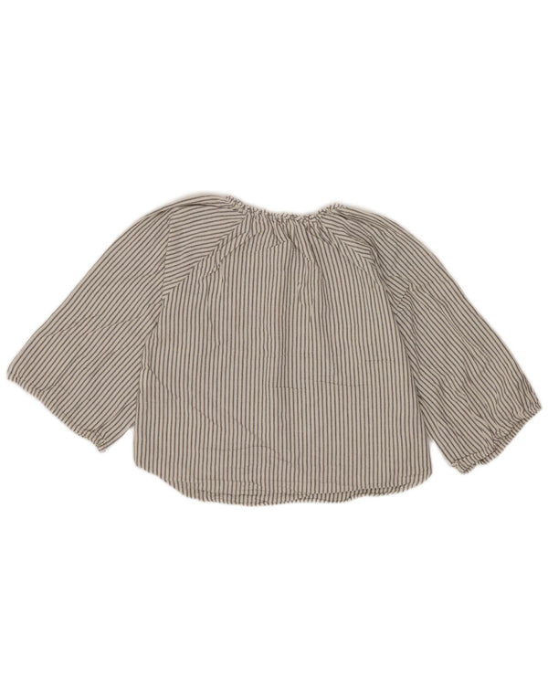 Maglia pullover a maniche lunghe per ragazze Zara 11-12 anni in viscosa a righe bianche