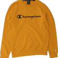 CHAMPION Mens Graphic Sweatshirt Jumper Small Yellow Vintage Champion and Second-Hand Champion from Messina Hembry 