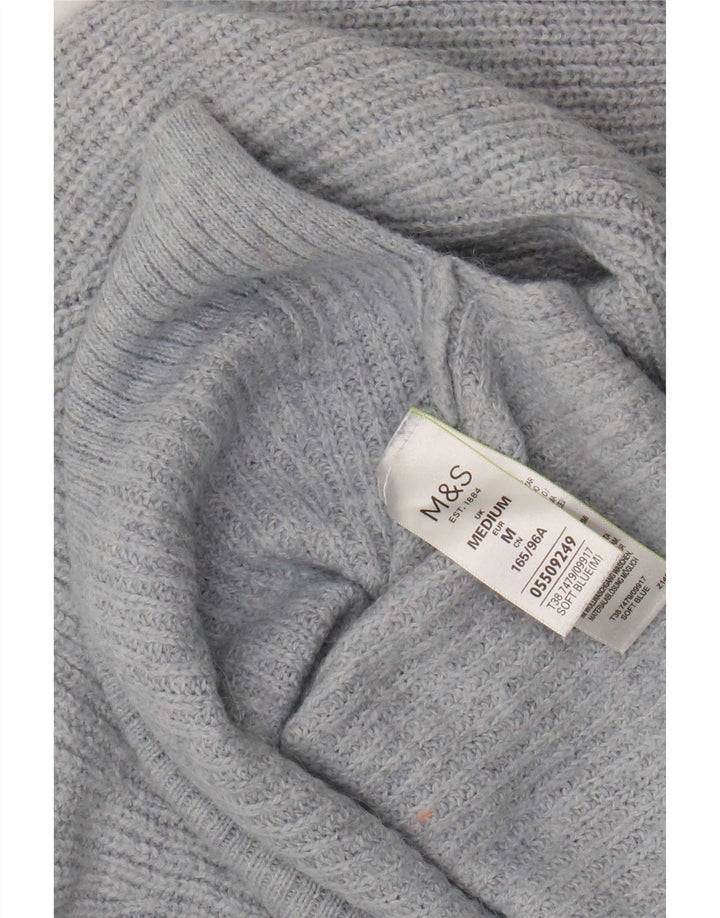 Maglione da donna Marks & Spencer con scollo a barca corto UK 14 Blu medio