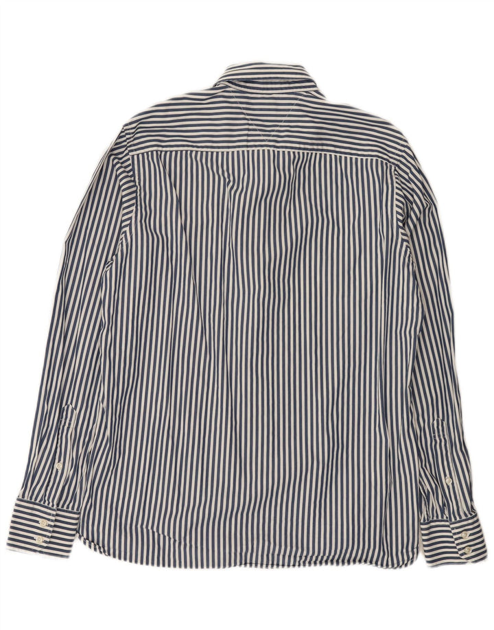 Camicia da uomo Tommy Hilfiger in cotone a righe blu medio