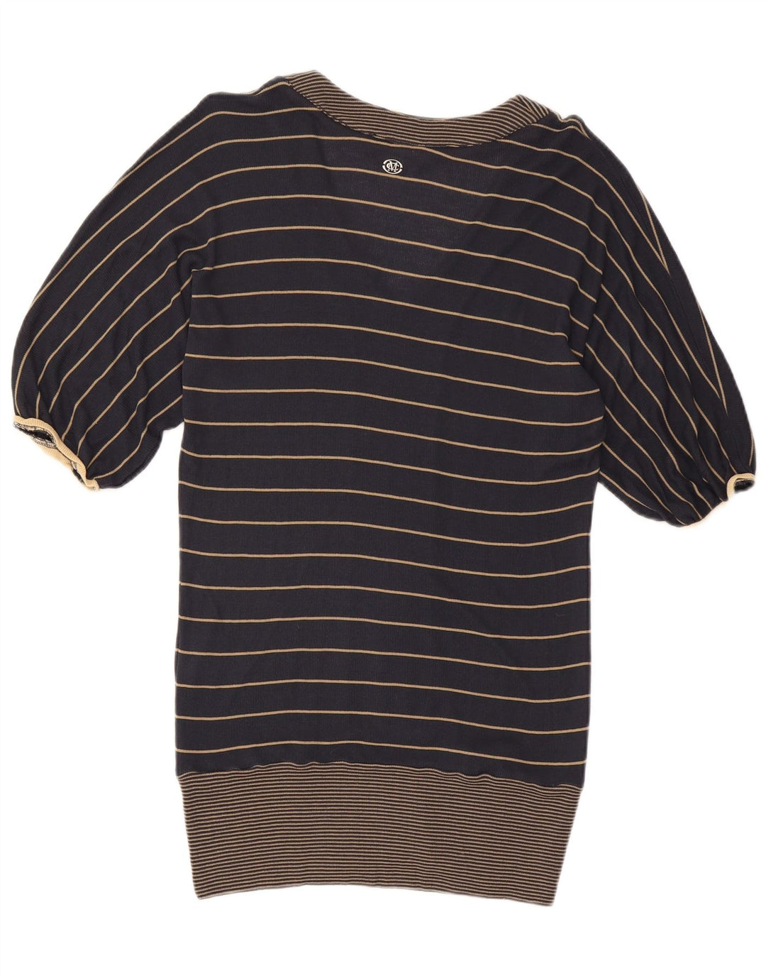 Marlboro Classics Camicetta lunga da donna Top UK 16 Large Blu Navy a righe
