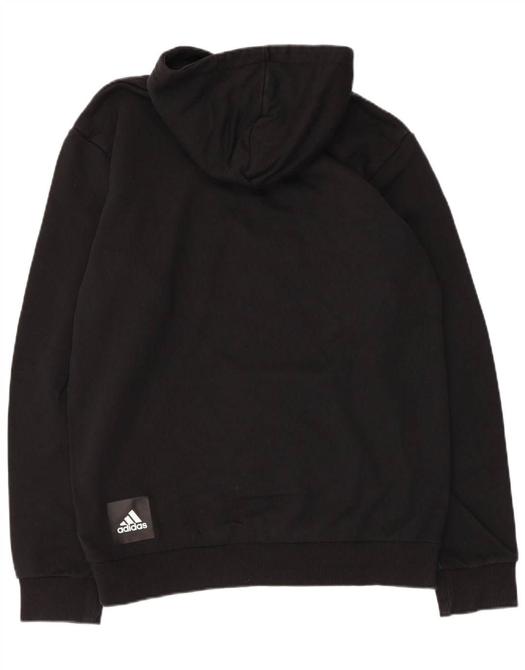Felpa con cappuccio da uomo ADIDAS media cotone nero
