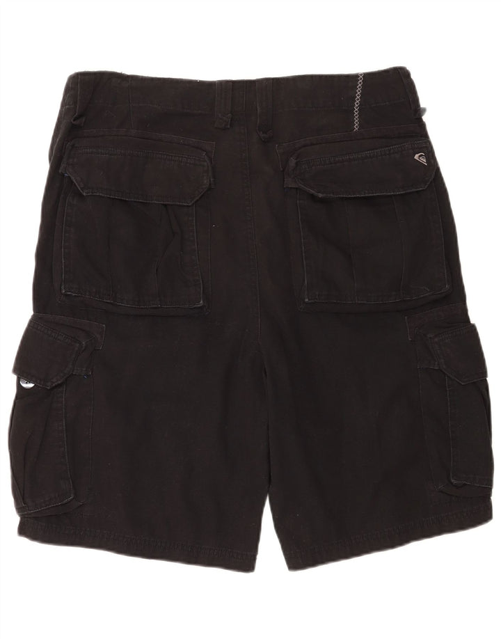 Pantaloncini cargo da uomo Quiksilver W34 grandi in cotone nero