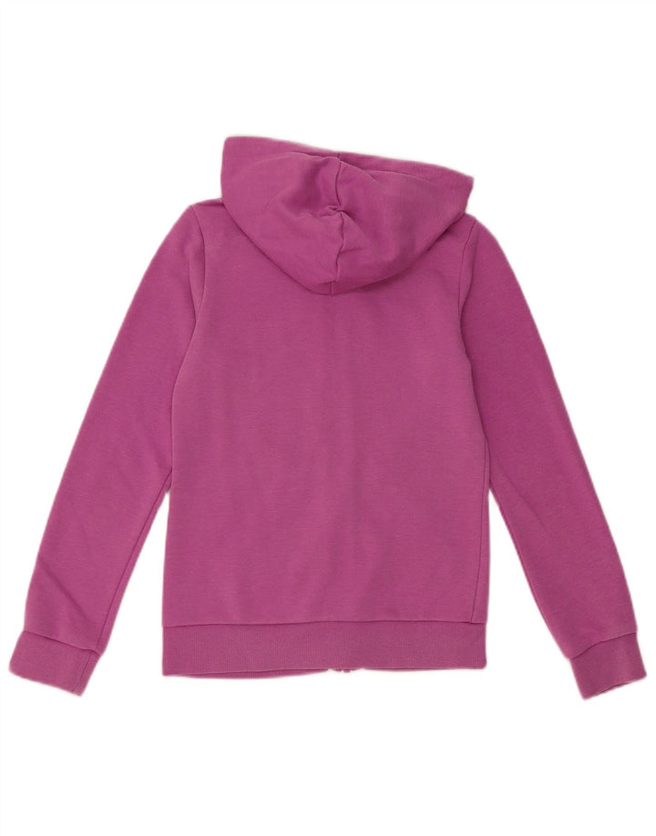 Felpa con cappuccio e zip grafica ADIDAS per ragazze 9-10 anni in cotone viola