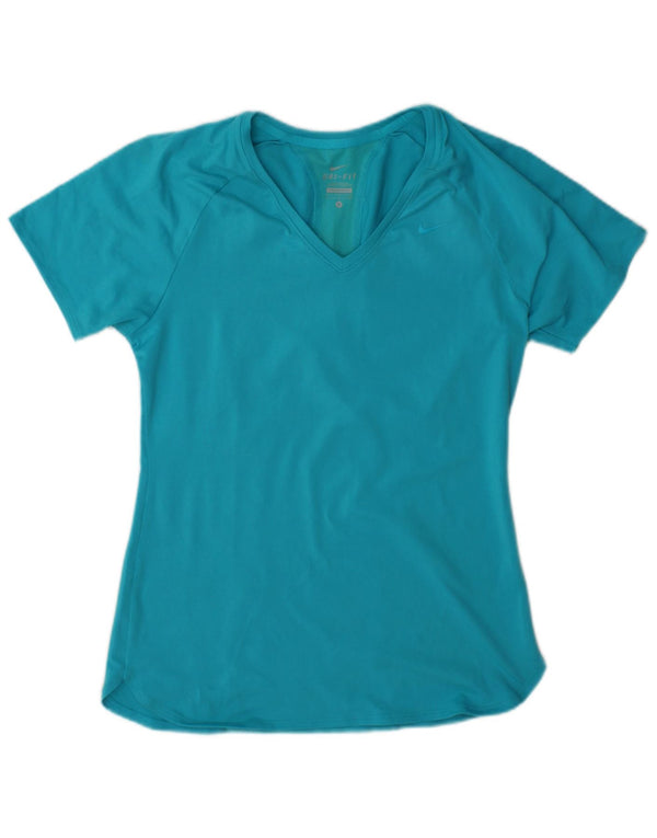 Maglietta Nike Dri Fit da donna, taglia UK 10, piccola, blu