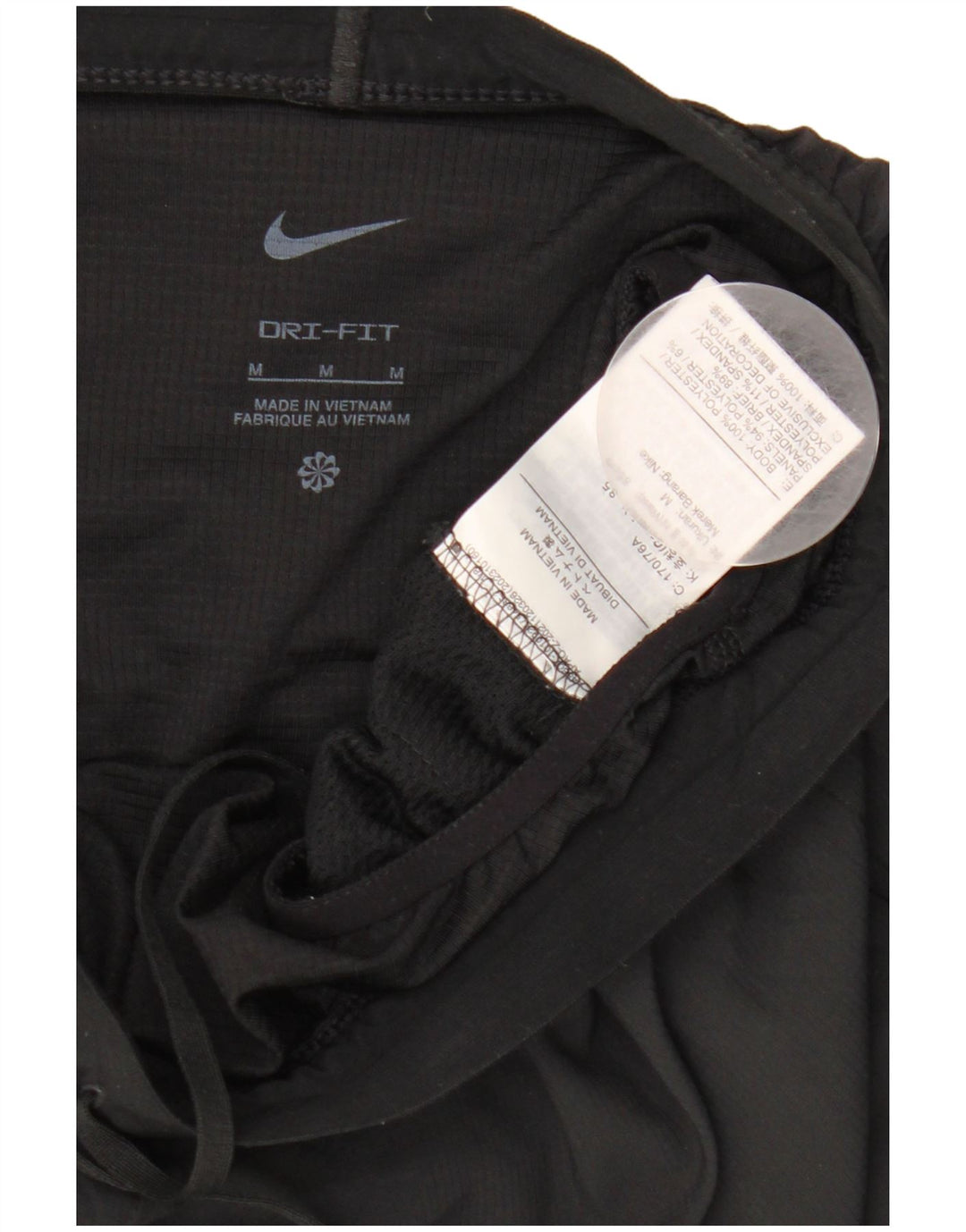 Pantaloncini sportivi Nike Dri Fit Graphic da donna UK 14 medio nero poliestere